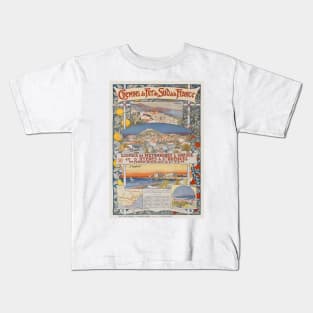 PLM Lignes de Meyrargues à Grasse Vintage Poster 1891 Kids T-Shirt